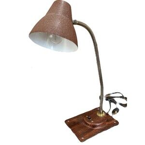 Vintage Tensor Lamp Mid Century Brown Desk Drafting Office Adjustable